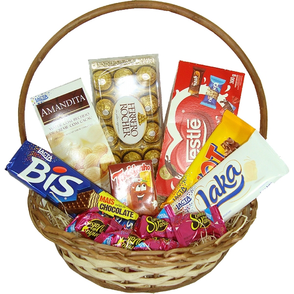 Cesta Chocolate Presente