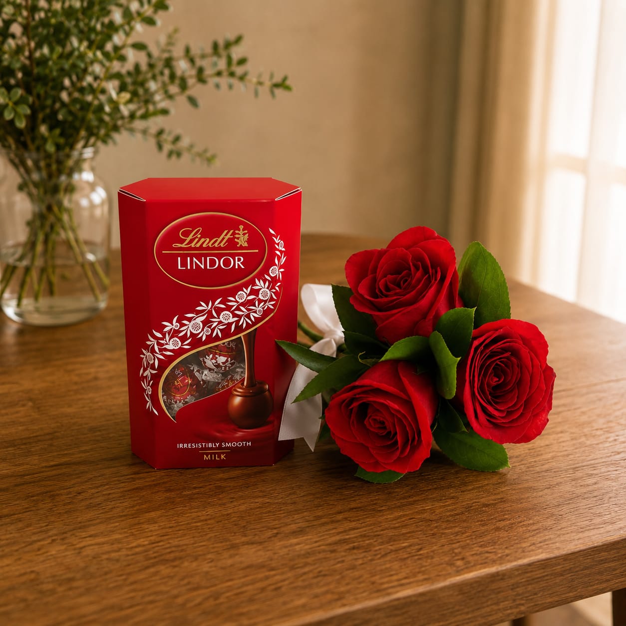 Rosas Vermelhas com Lindt